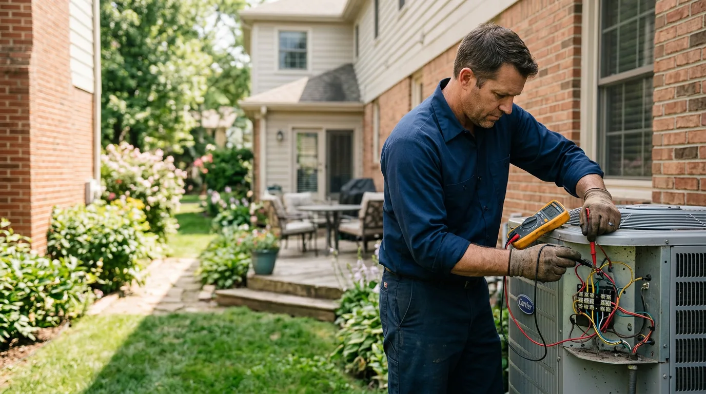 HVAC technician working near Morgantown, PA